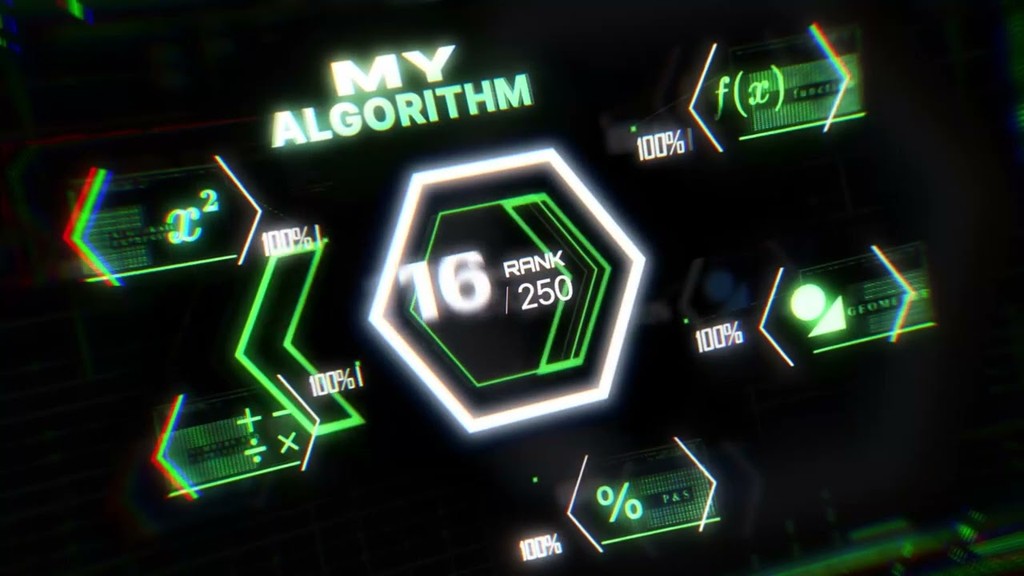 Grenn motion graphic my algorithm