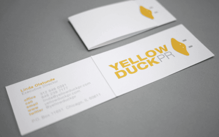 minimal and brand oriented business card