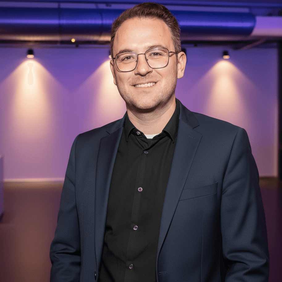 person sitting in a chair in front of a man