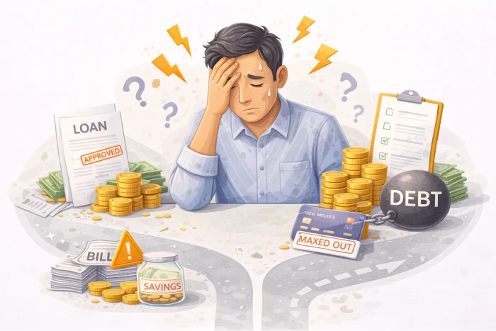 How does financial stress affect decision making?
