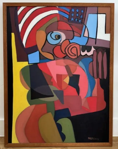 'Marriage Dinner' by Ben Feldshuh, oil painting