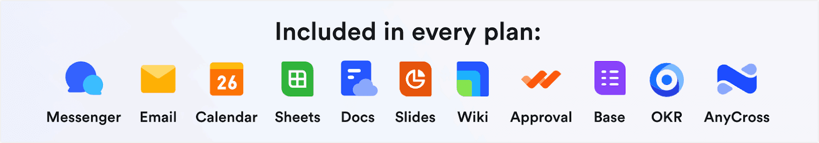 Lark features included in every plan