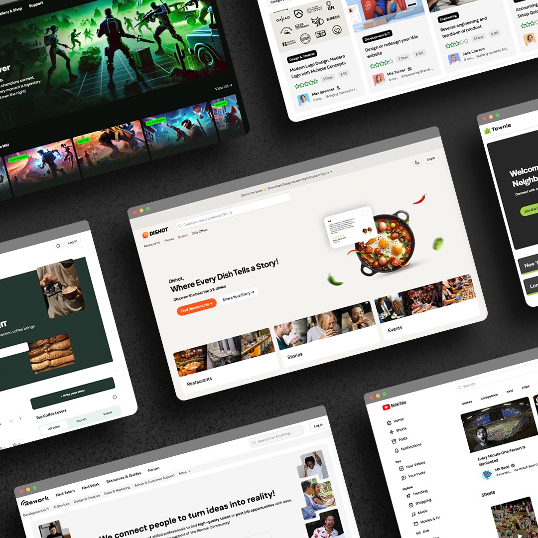 Community Website Template Design