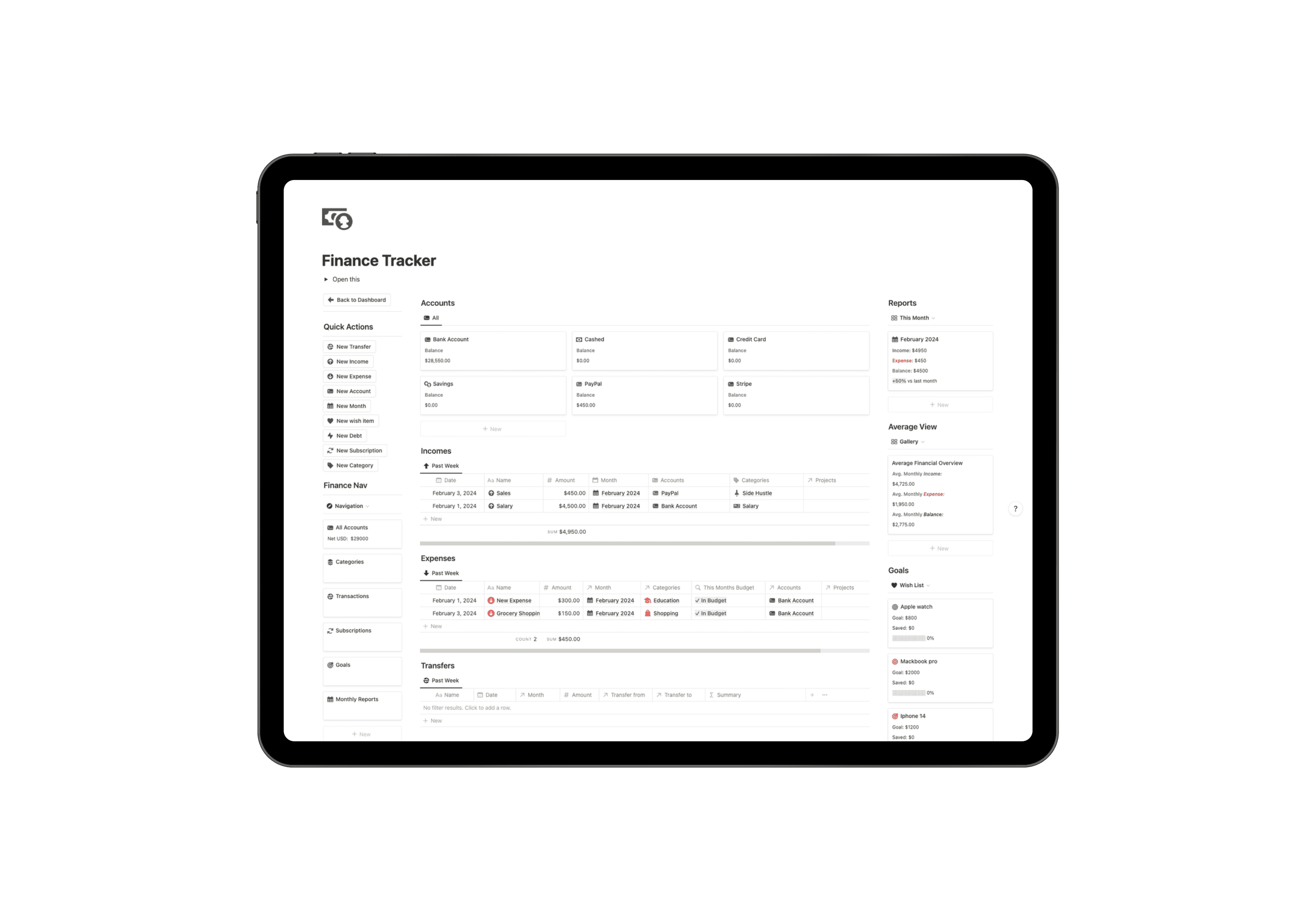 Finance Tracker