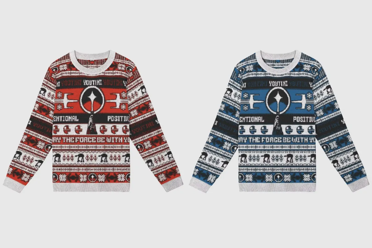 Youtini-branded holiday sweaters
