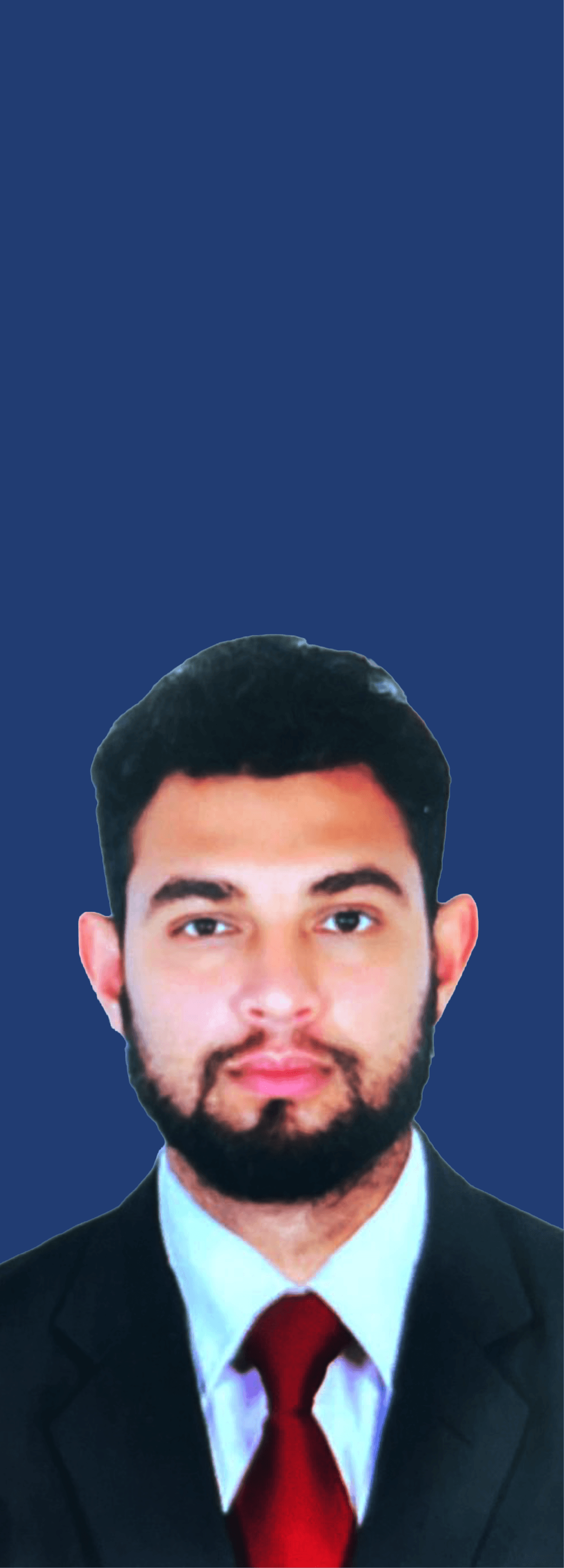 Black and white portrait of a smiling person with curly hair