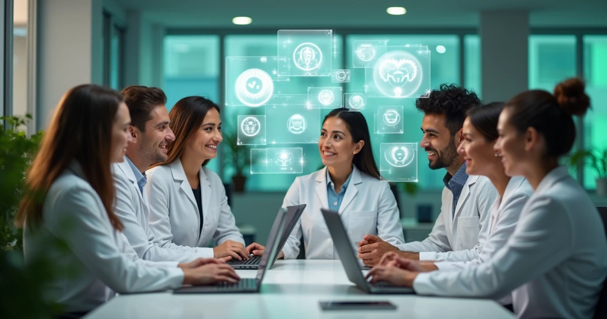 Nutricionistas em discussão em fórum digital 