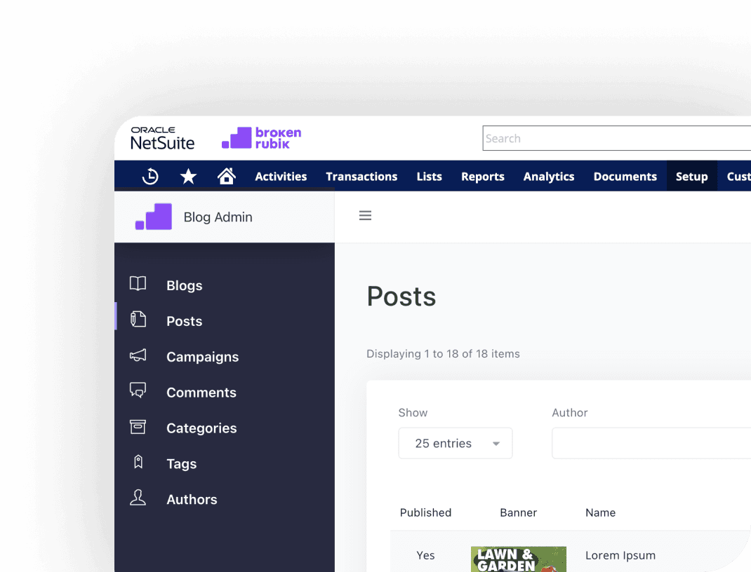 blog product screenshot