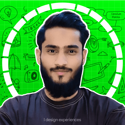 persona portrait image man with orange background and person's image on top