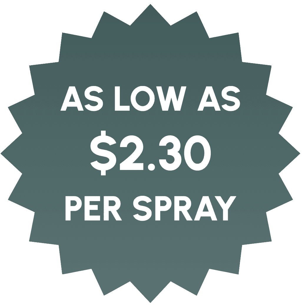 per spray cost
