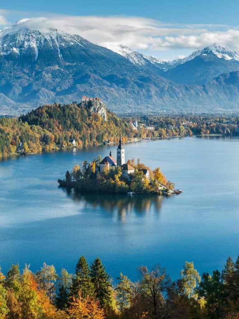 view from lake bled lookout