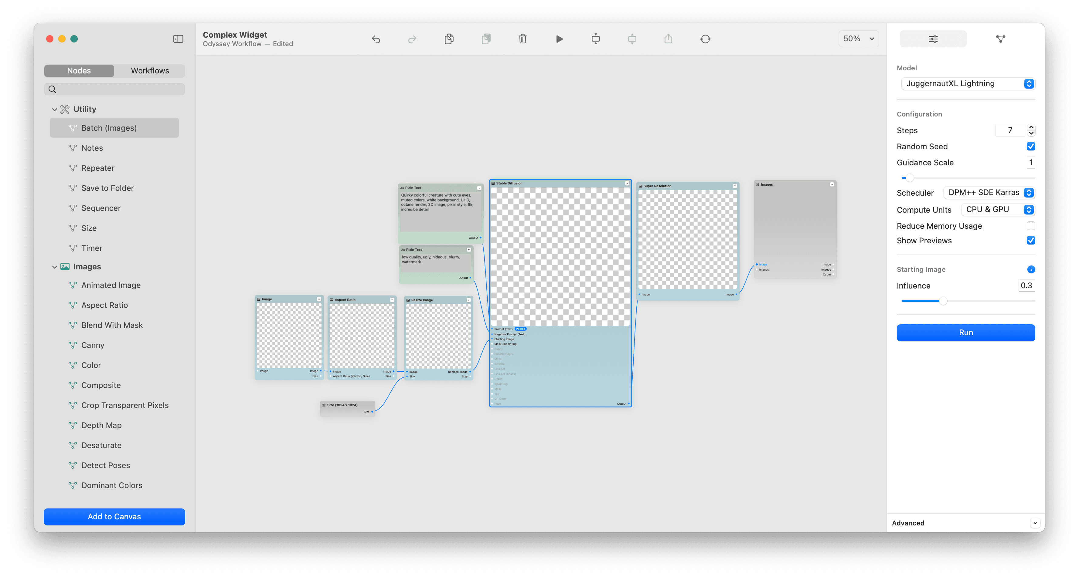 An Odyssey workflow