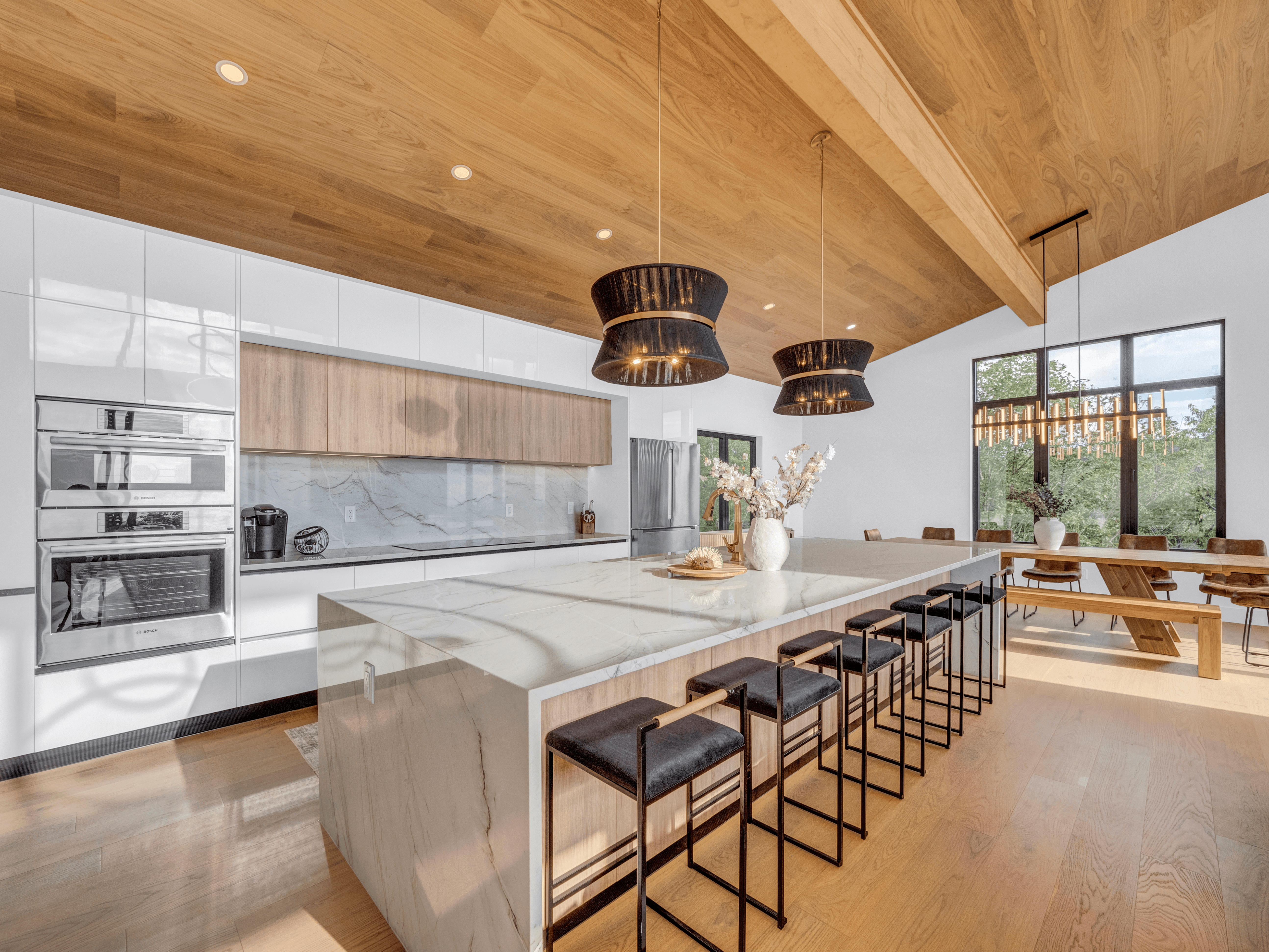 Kitchen with the 12 foot island