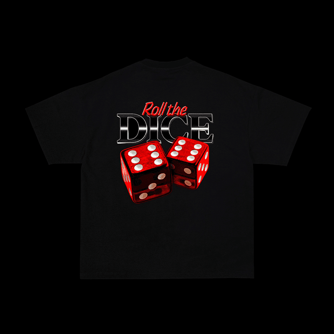 Roll the dice streetwear t-shirt.