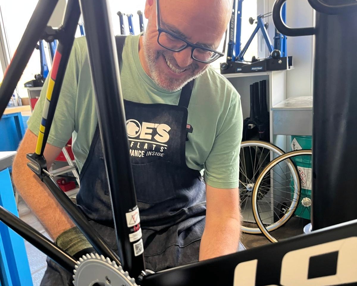 Mat, Co-Founder of Swiss Cycology Tours at the UCI mechanic course