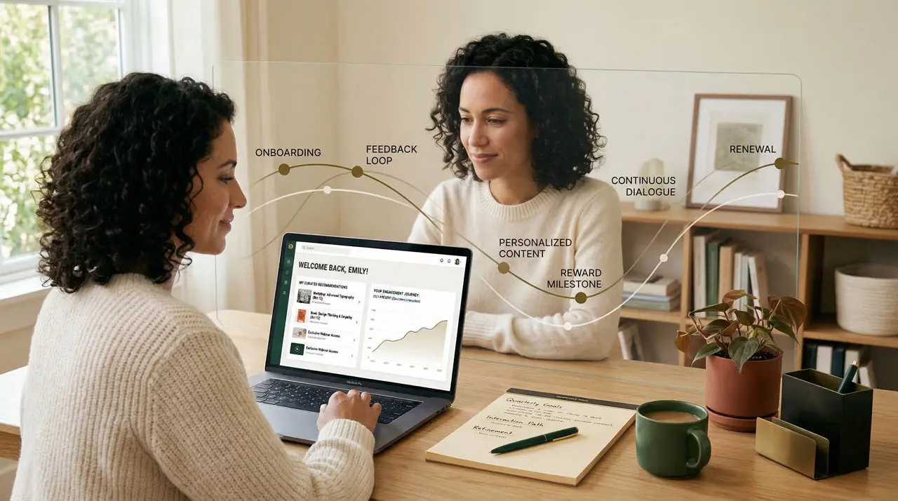 Interfaz con recomendaciones personalizadas basada en el comportamiento del usuario para fomentar la fidelización.