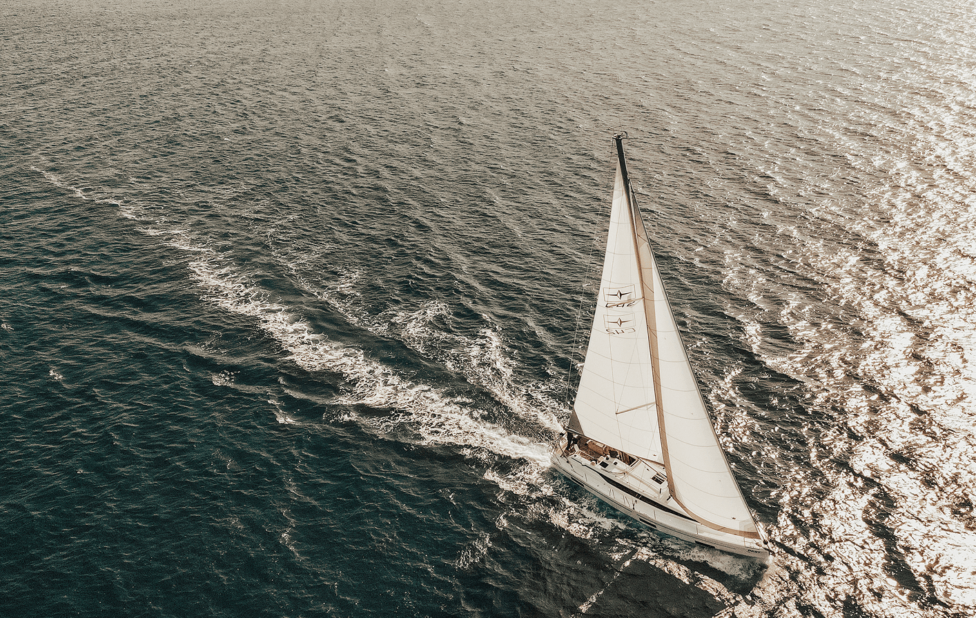 Sailing boat on the water