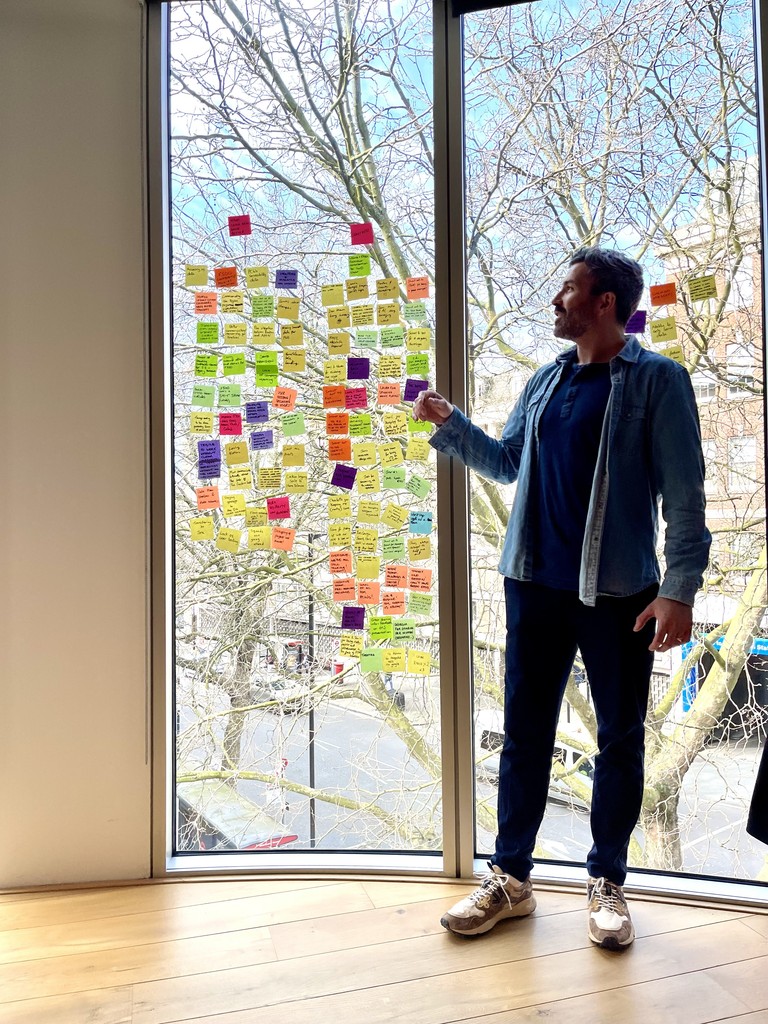 Tommy Toner in a workshop