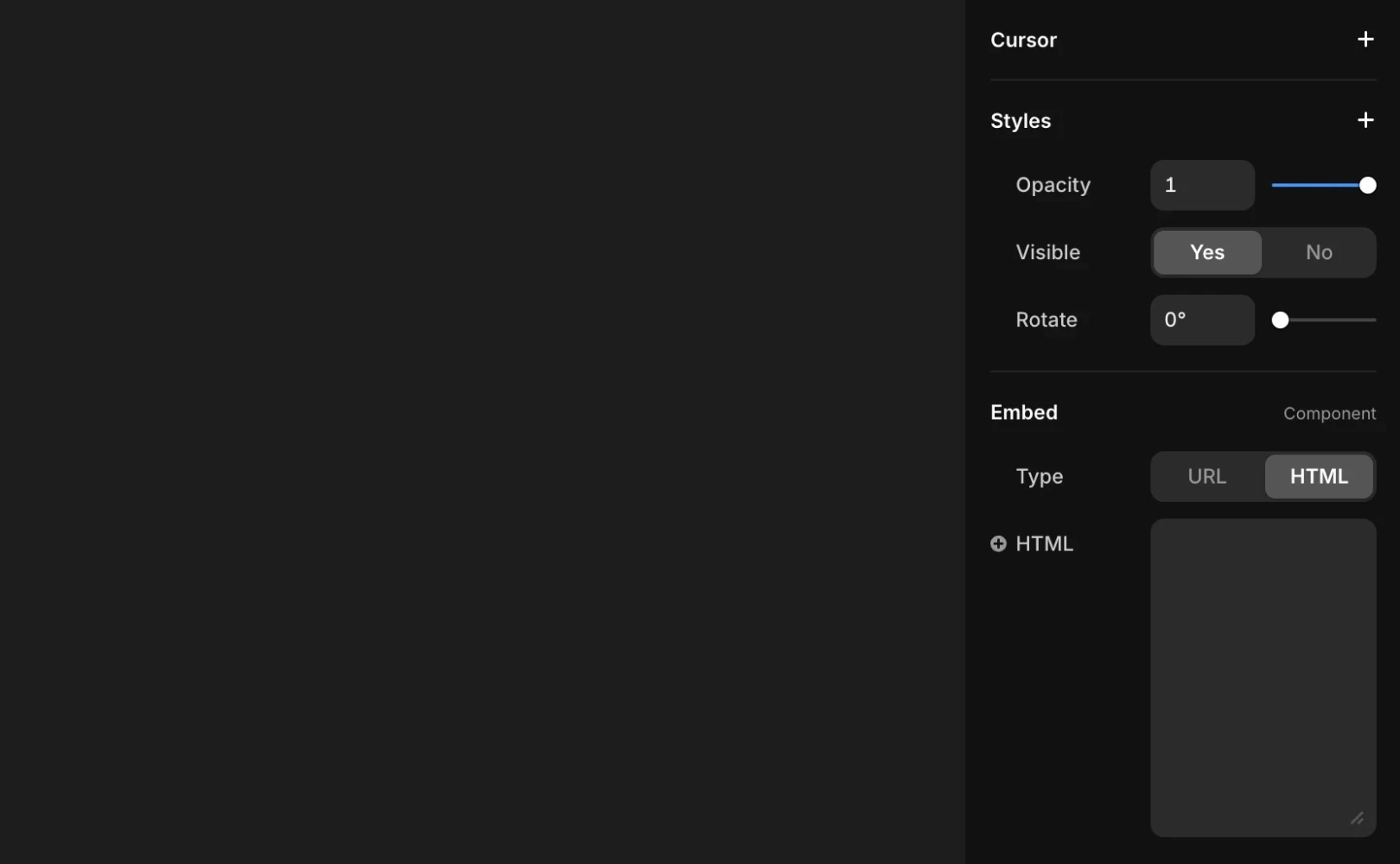 Framer에서 Embed 컴포넌트에 코드를 붙여넣는 방법을 설명합니다.