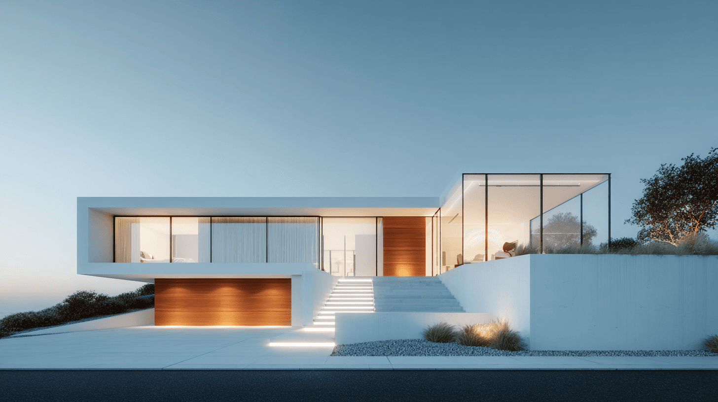 Modern Minimalist Interior at woods