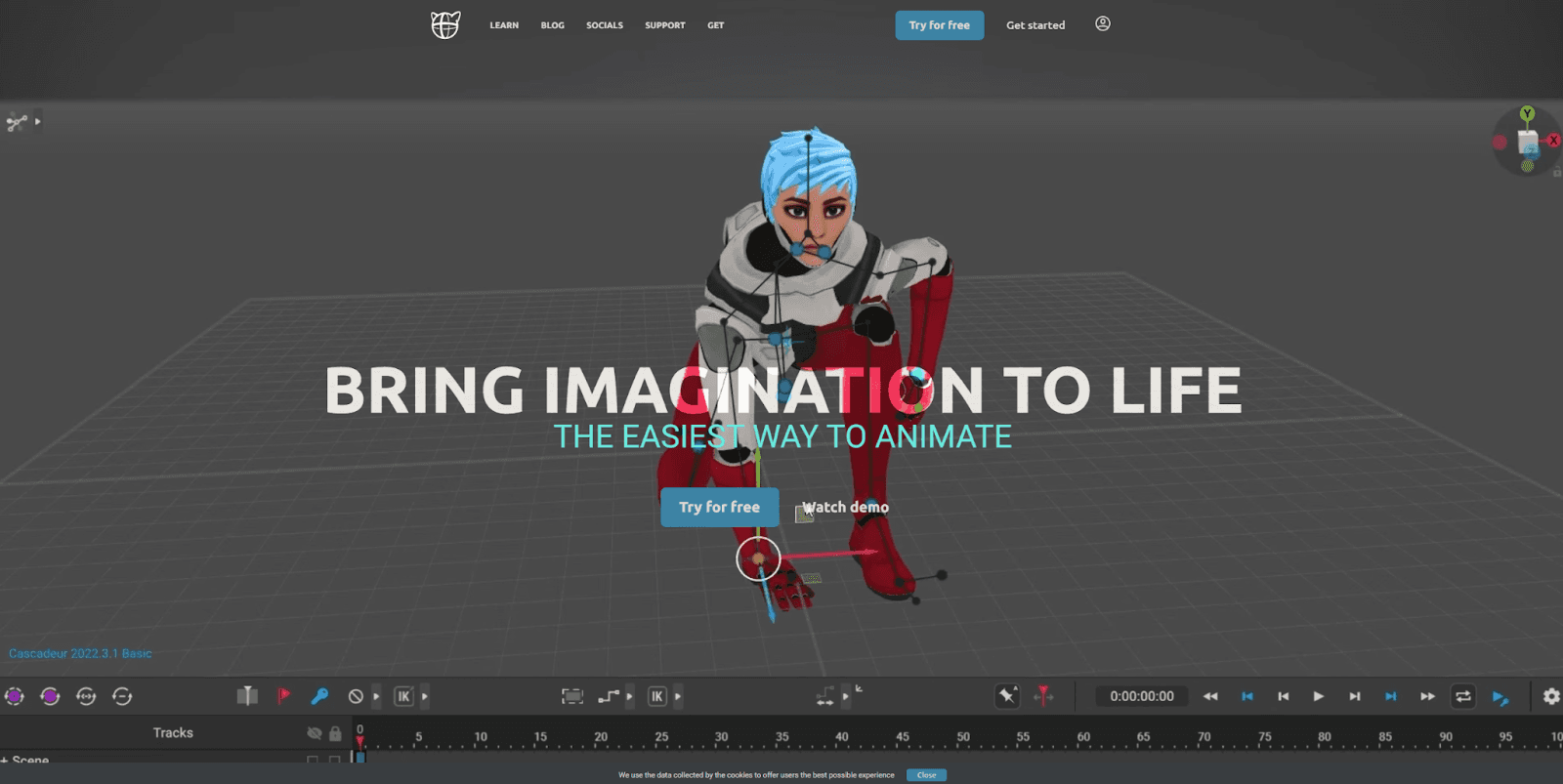 3D animation, rigging and mocap tools.
