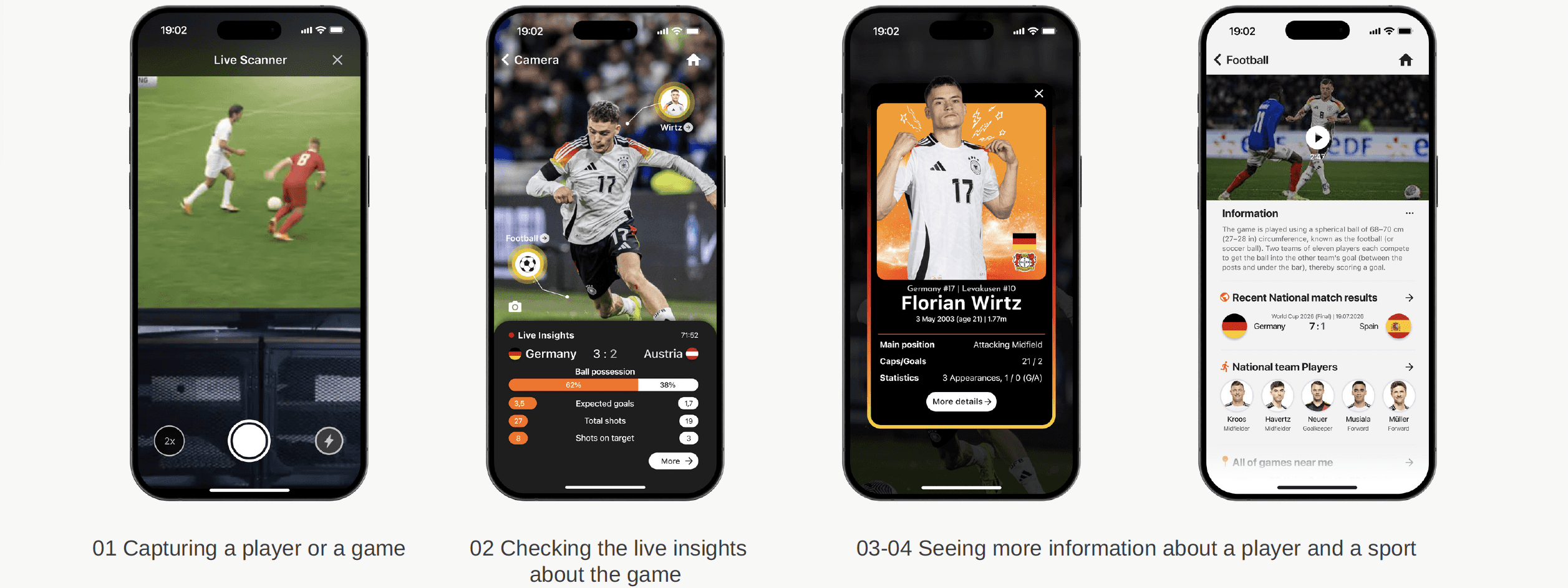 Final UI — live capture, in-game insights, and player detail