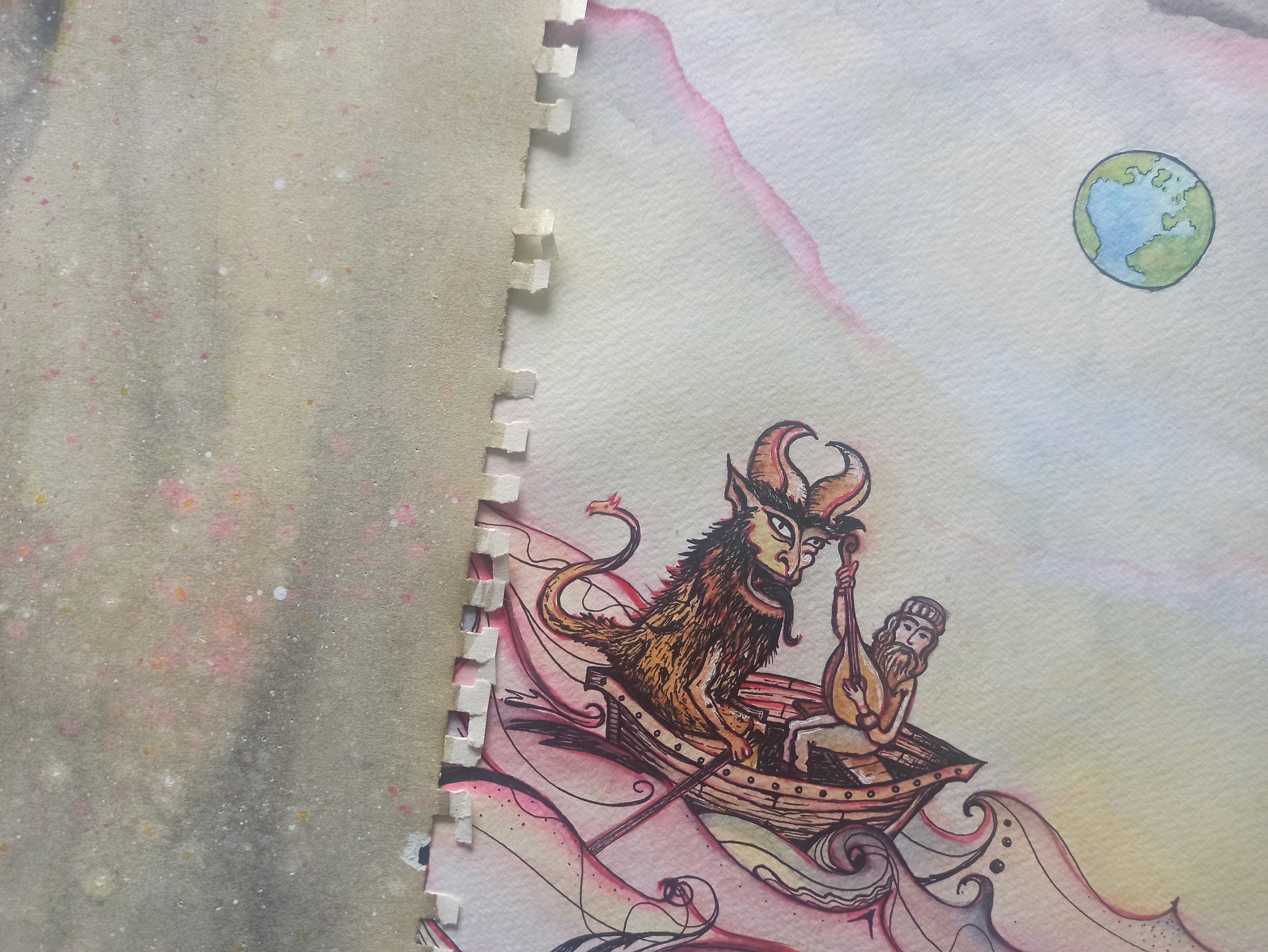 Close up of illustration