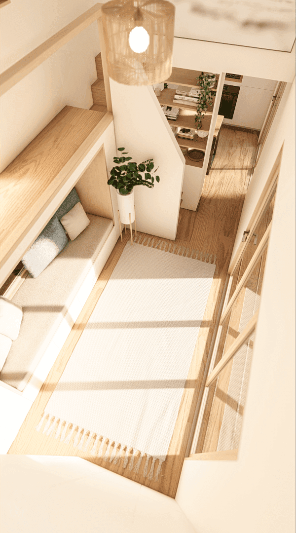 Luna 9.5m/32ft Tiny House Living Room