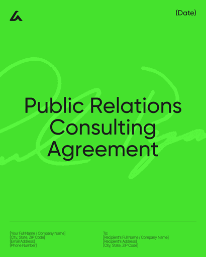 Public Relations Consulting Agreement