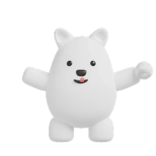 3D Ice Bear animal icon