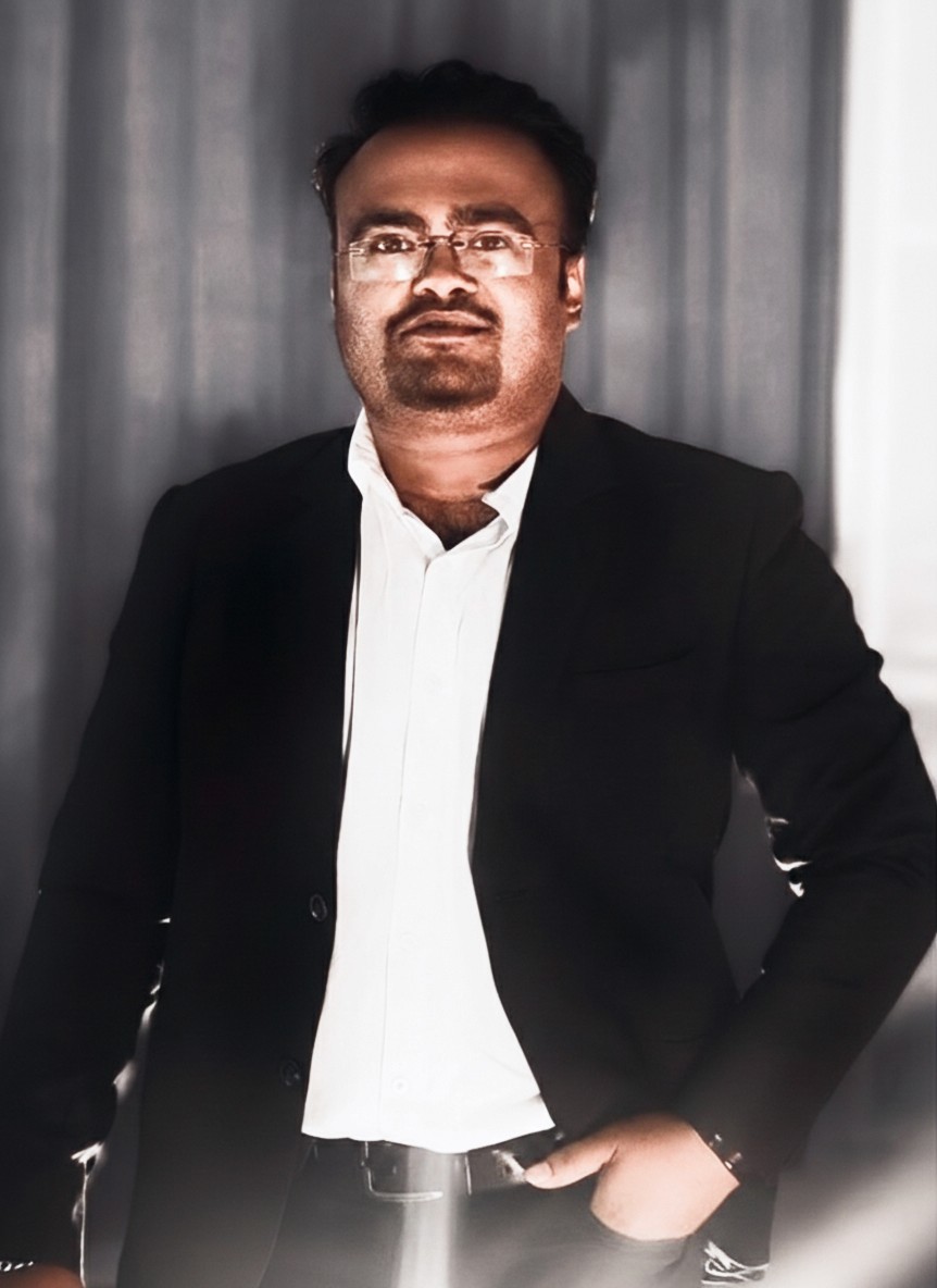 Portrait of portfolio creator – front view