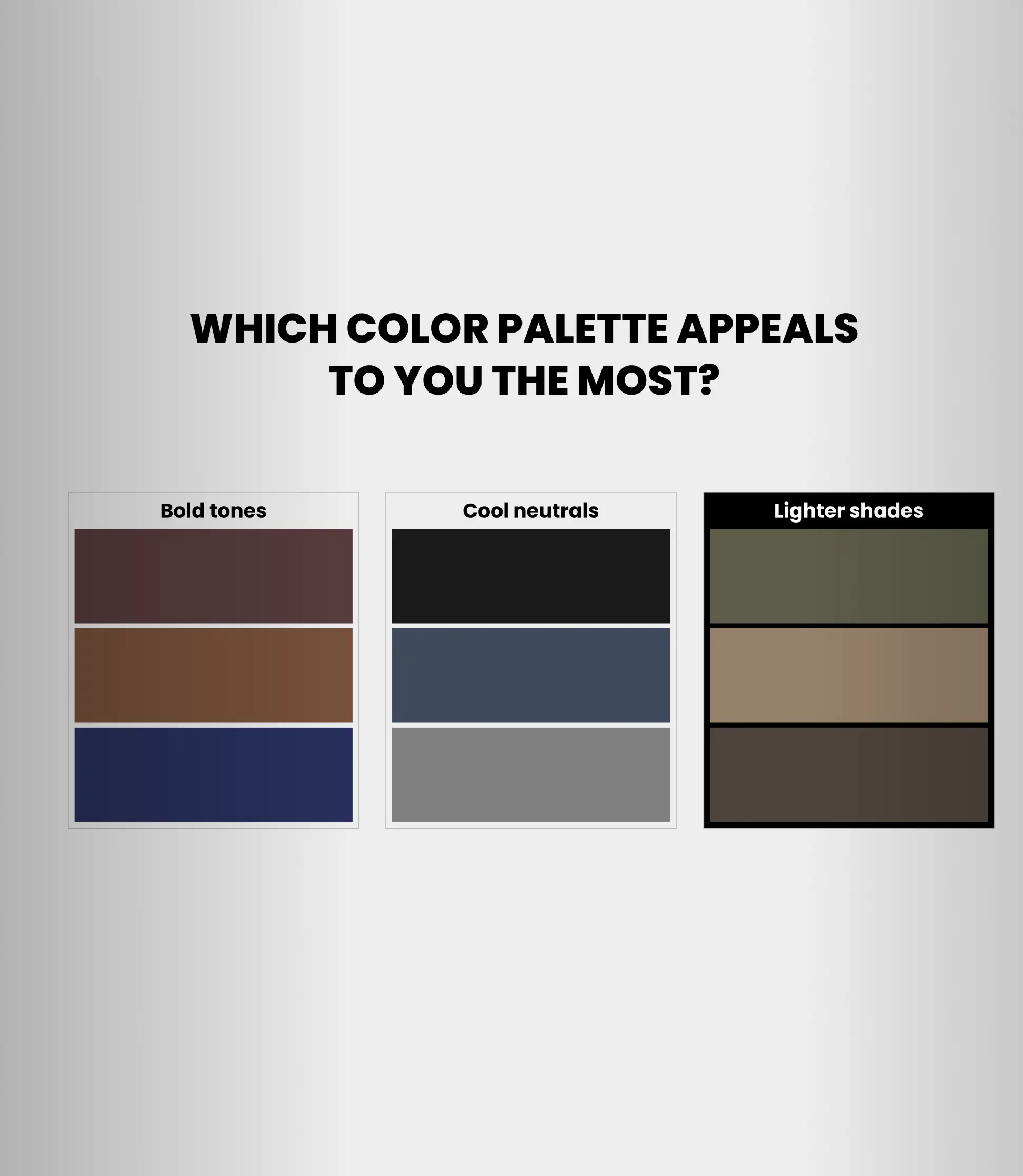 Hugo Boss - Select a color palette