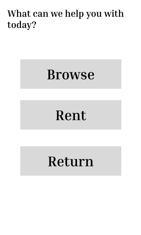 Lumos Library before Landing page