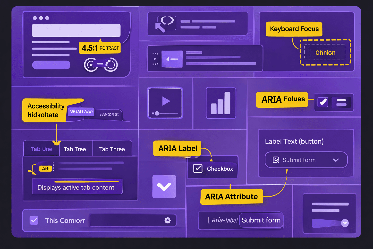 UI components reviewed for accessibility and WCAG compliance