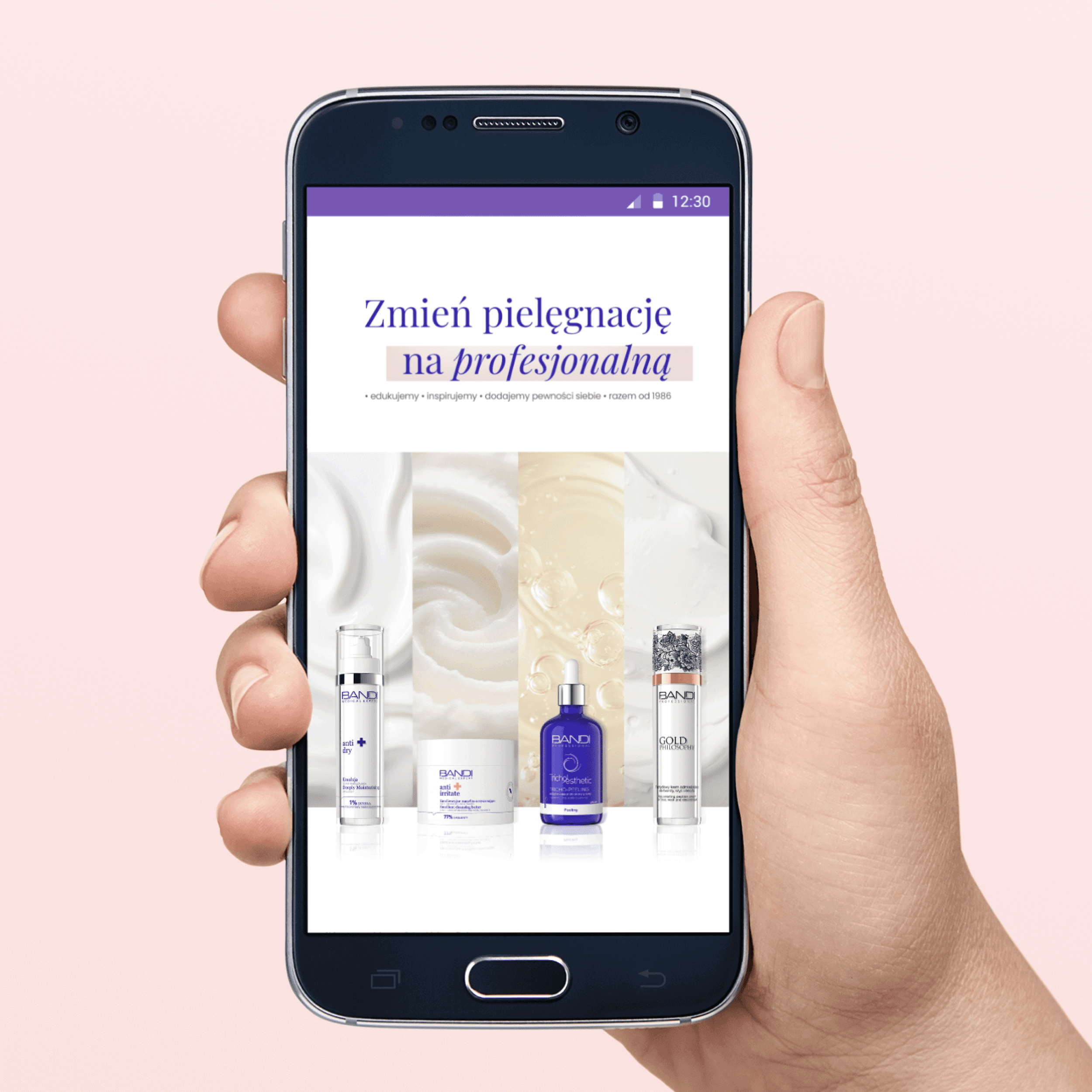 Product leaflet mockup