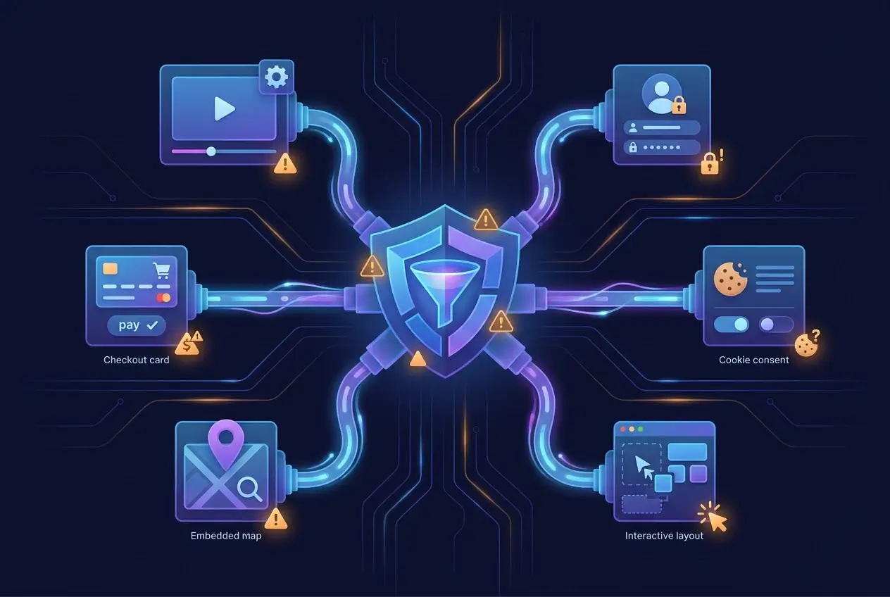 Six website features commonly affected by ad-blocking conflicts