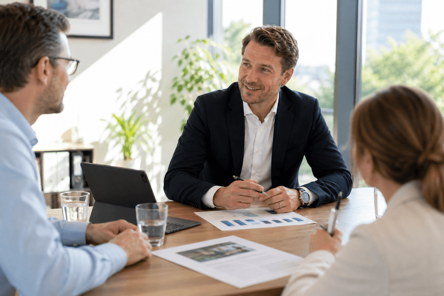 odernes Gebäude mit begrünter Fassade – Symbolbild für ESG und nachhaltige Investments im Healthcare-Sektor