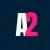 Agent2 logo a white letter capital a and pink number two