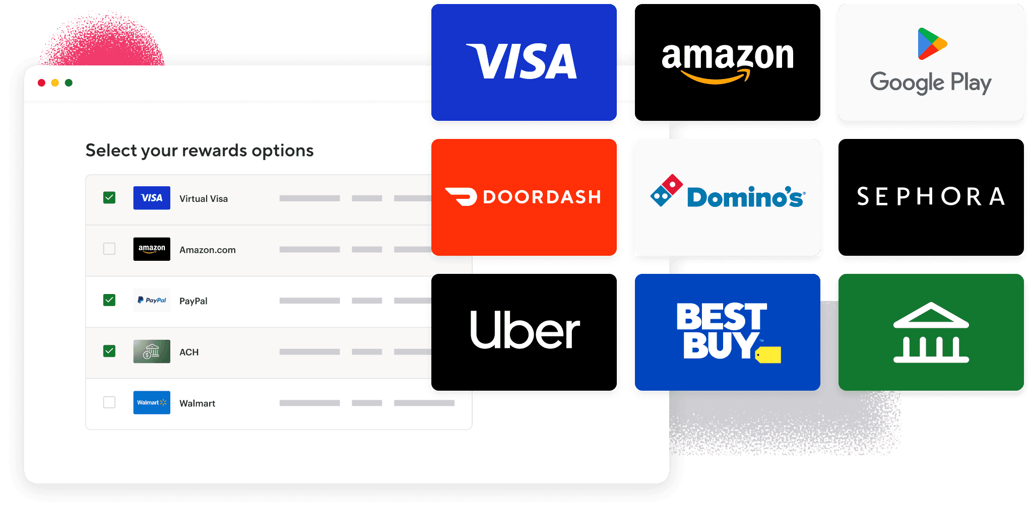Gift card rewards – Tremendous