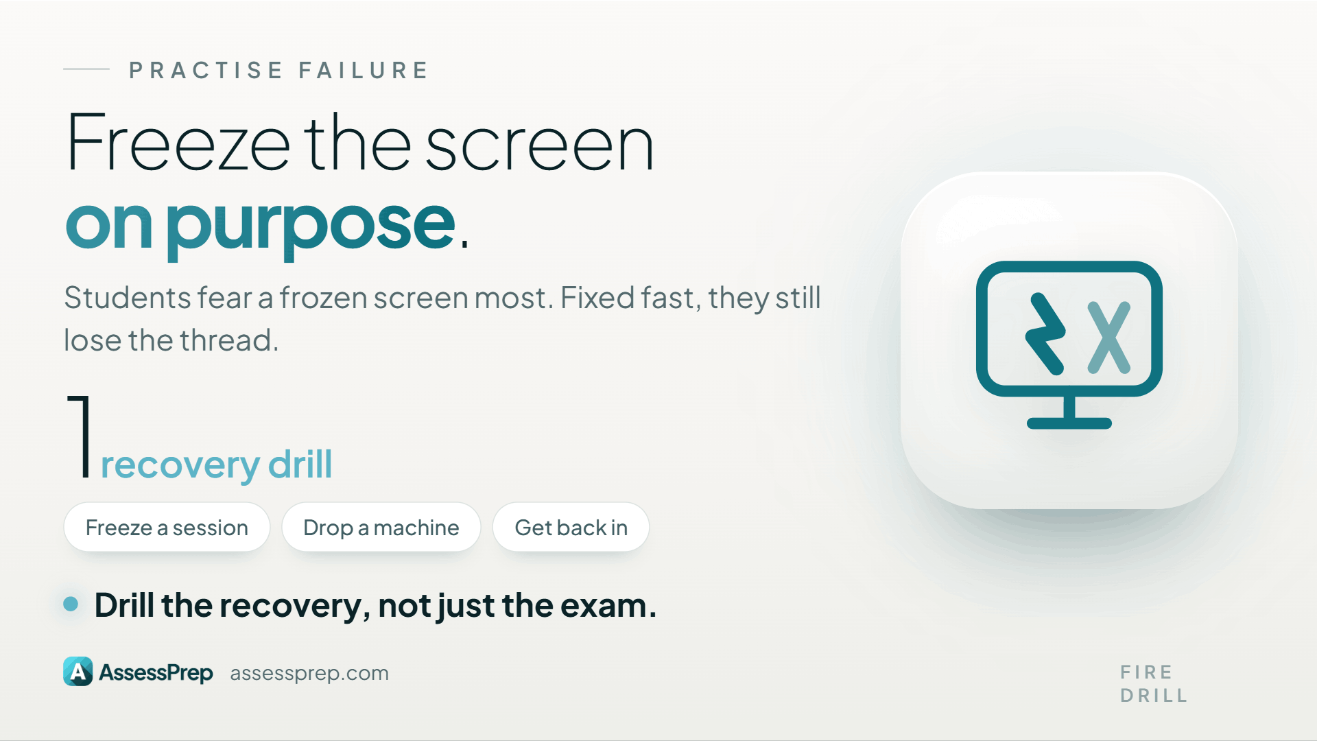 Practise technical failure before the digital exam