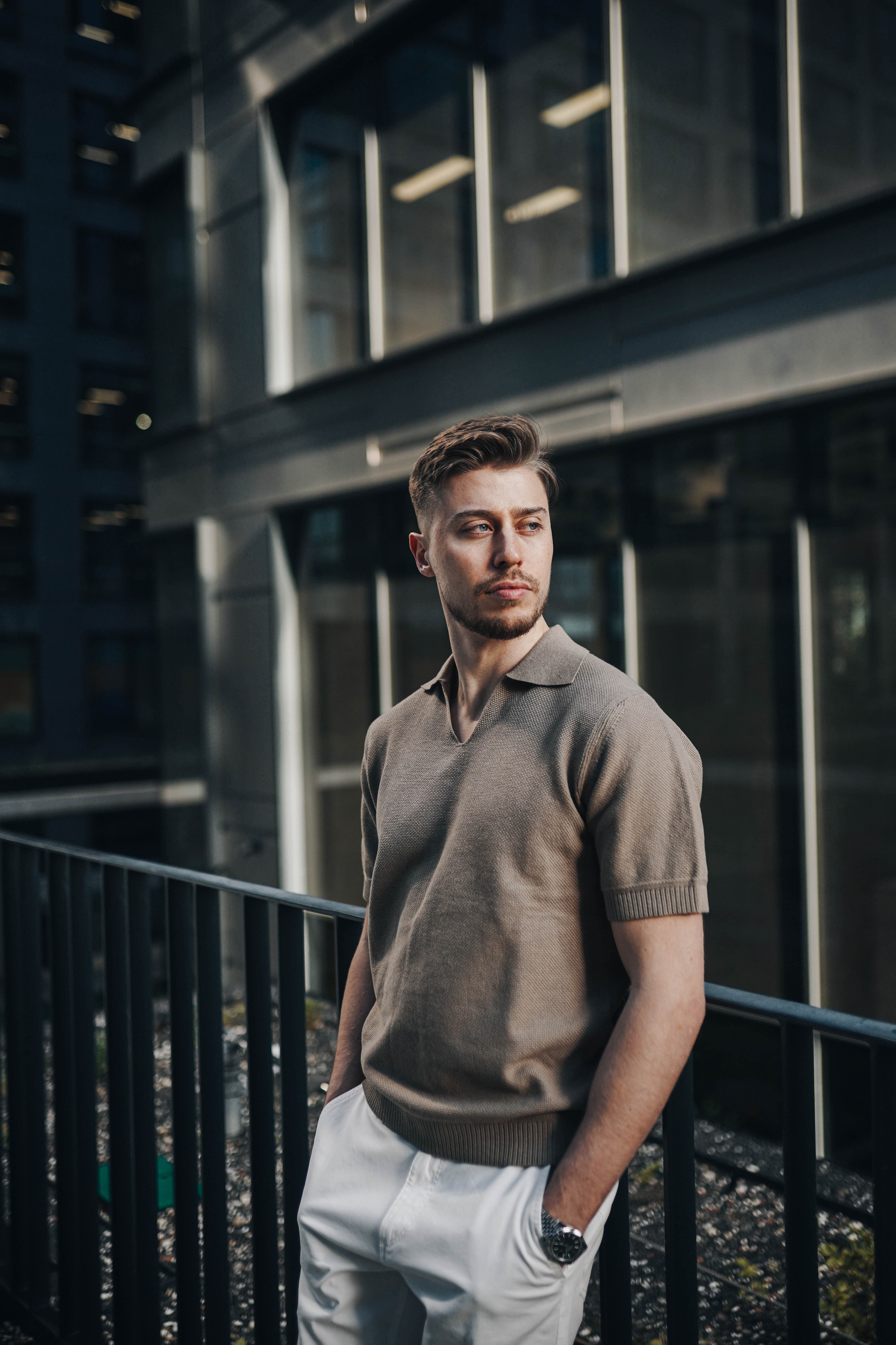 woman in black shirt smiling