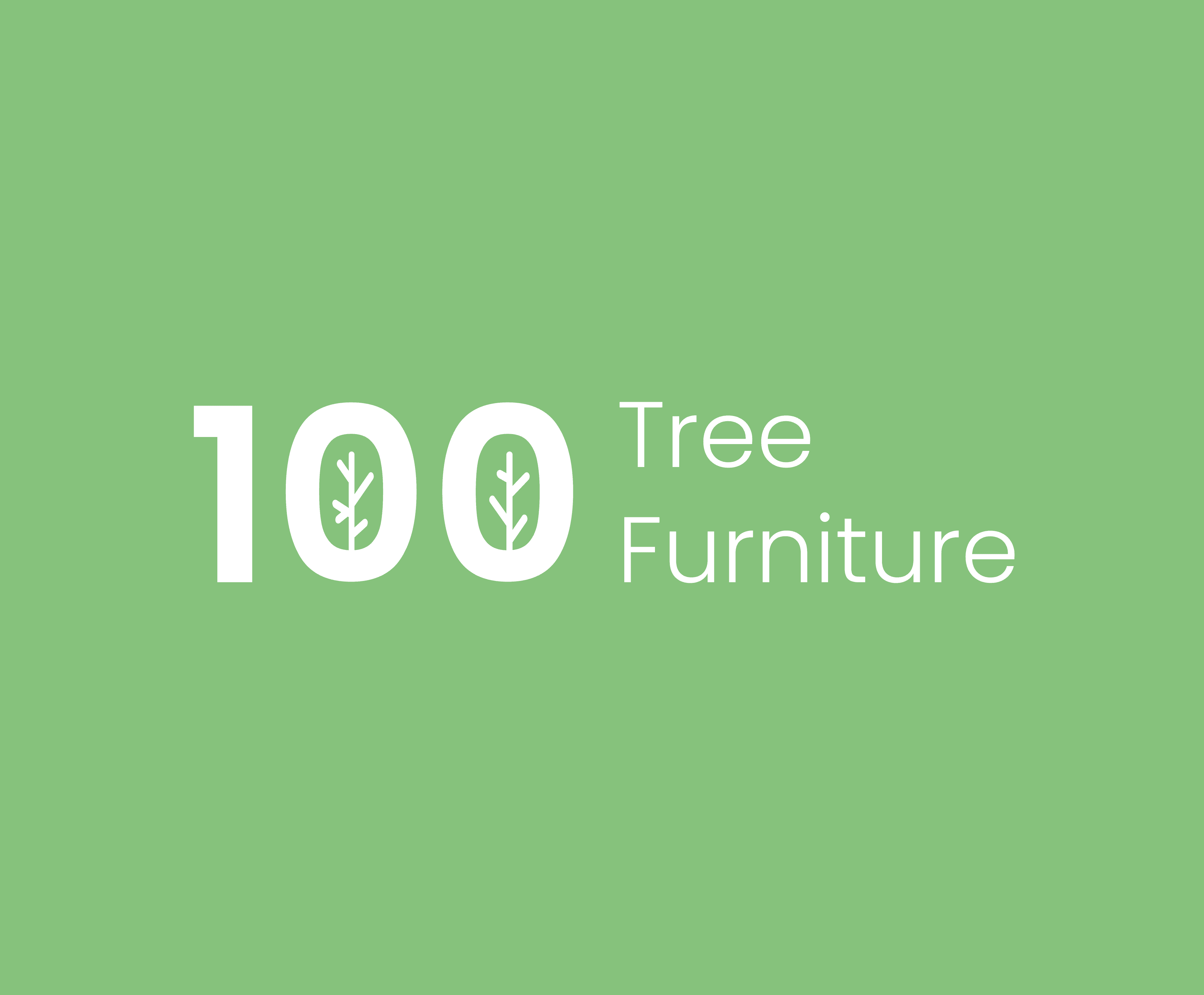 100 Tree Furniture logo on a green field.