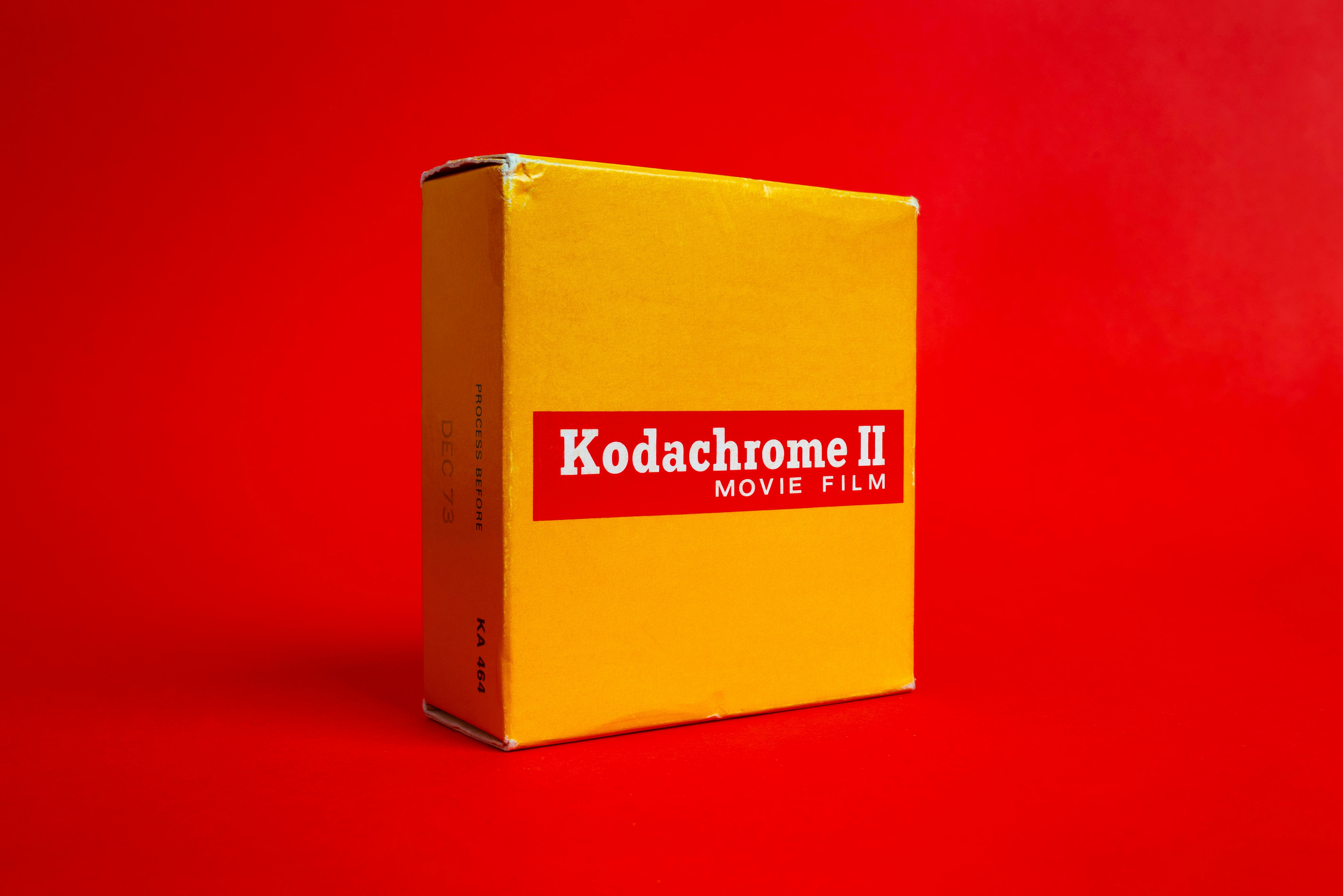 yellow and red cardboard box