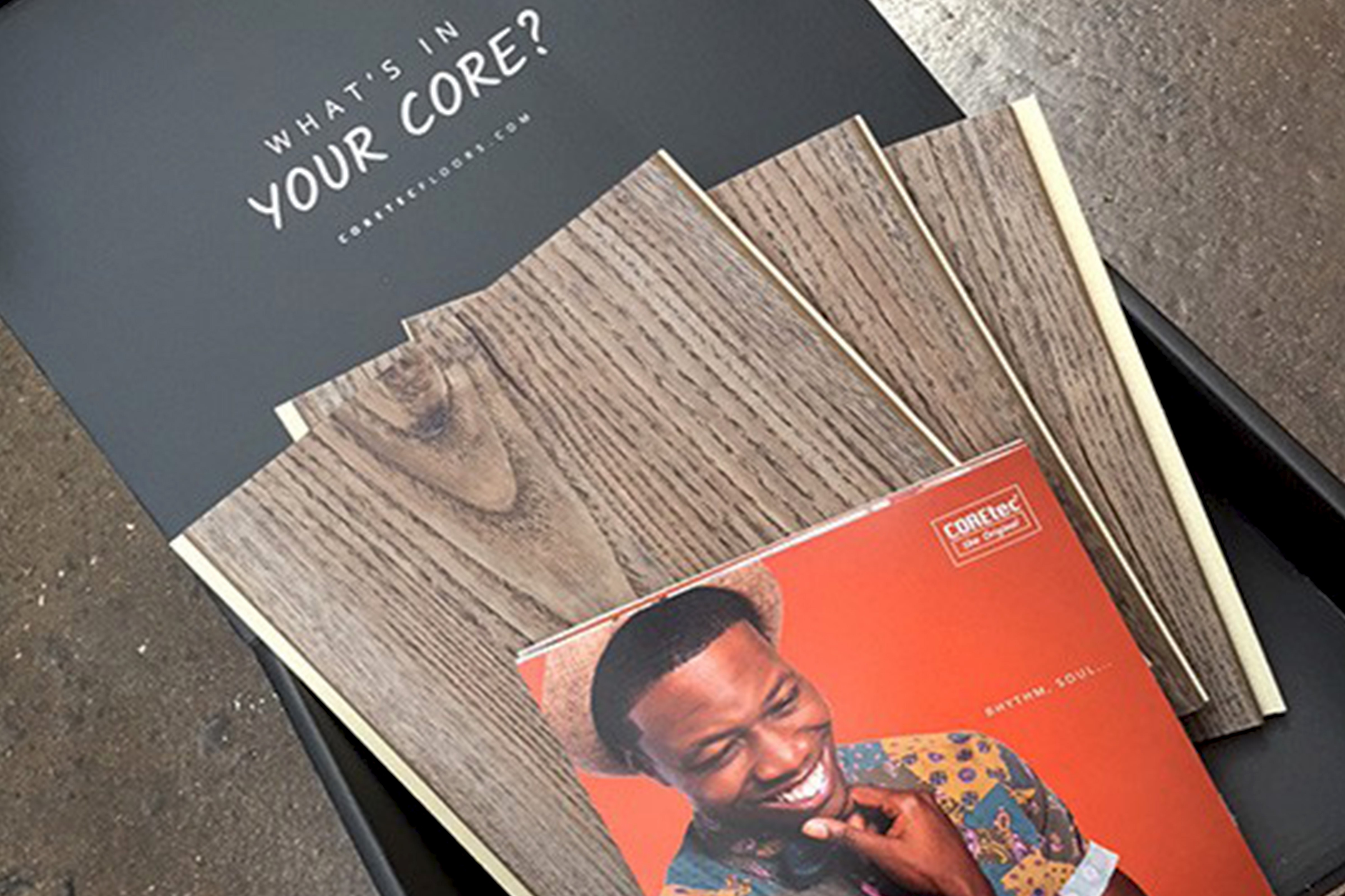 The "Phygital" unboxing experience. This redesigned sample mailer bridges the gap between digital inspiration and physical reality. Featuring the "What's in your core?" campaign messaging and lifestyle-driven photography, it transforms a utilitarian sample delivery into an emotional brand touchpoint.