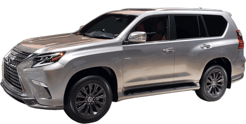 Silver 2023 Lexus GX stock photo