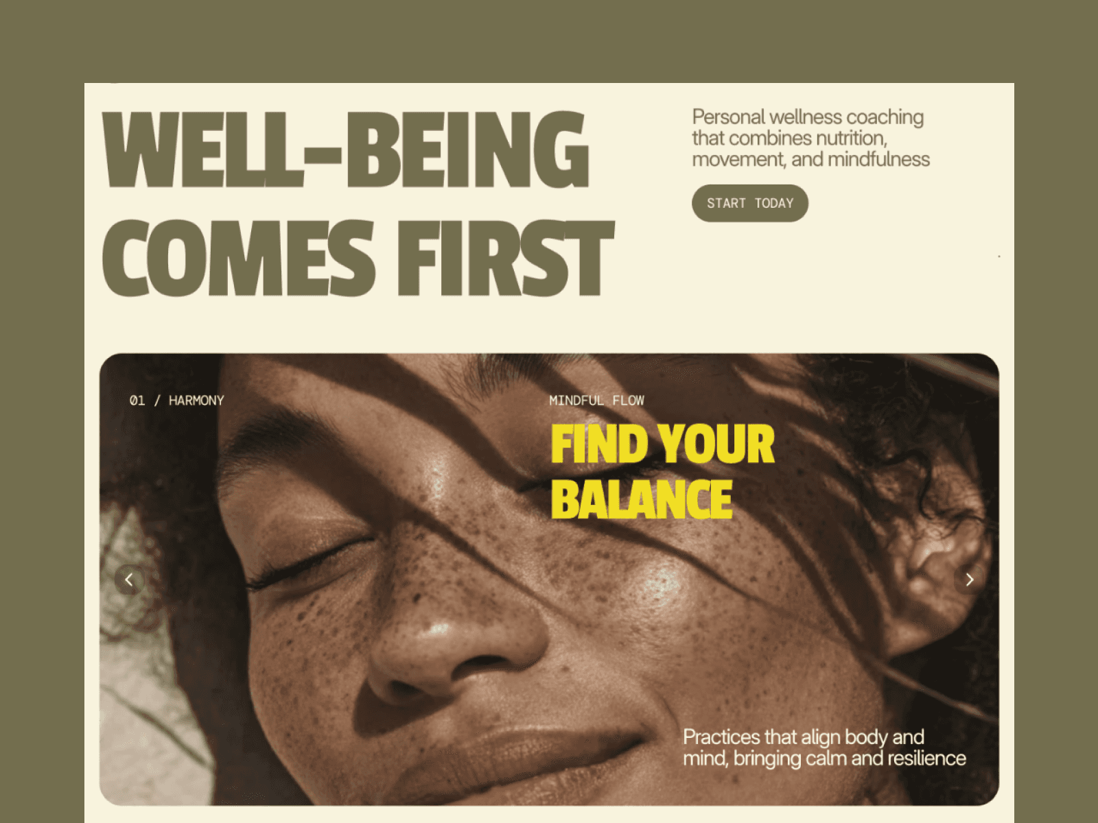 Wellbe - wellness coaches Framer template