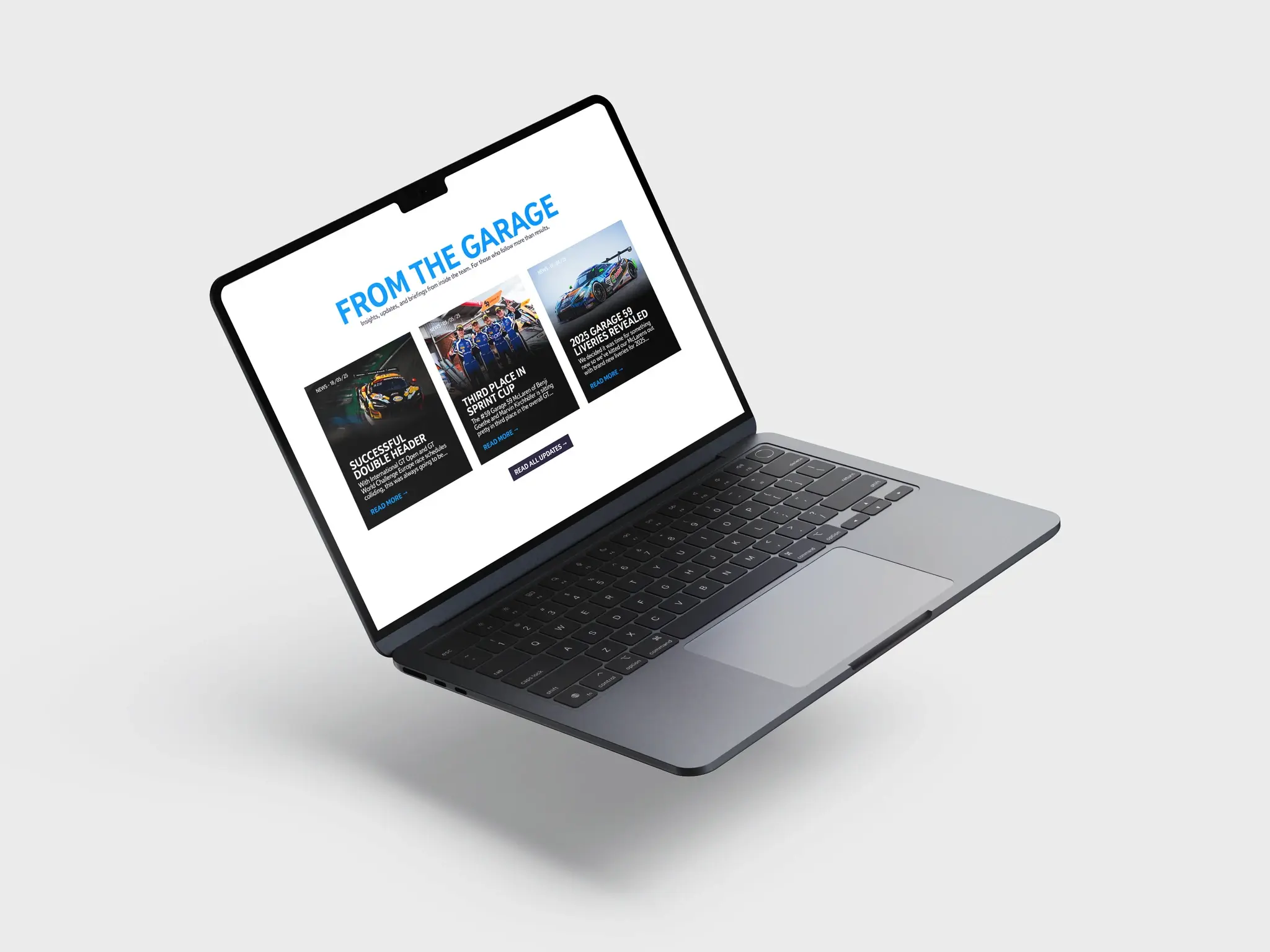 Garage 59 Blog Mockup