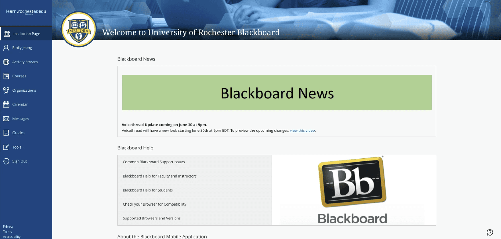 Tablet showing Bloomy UI