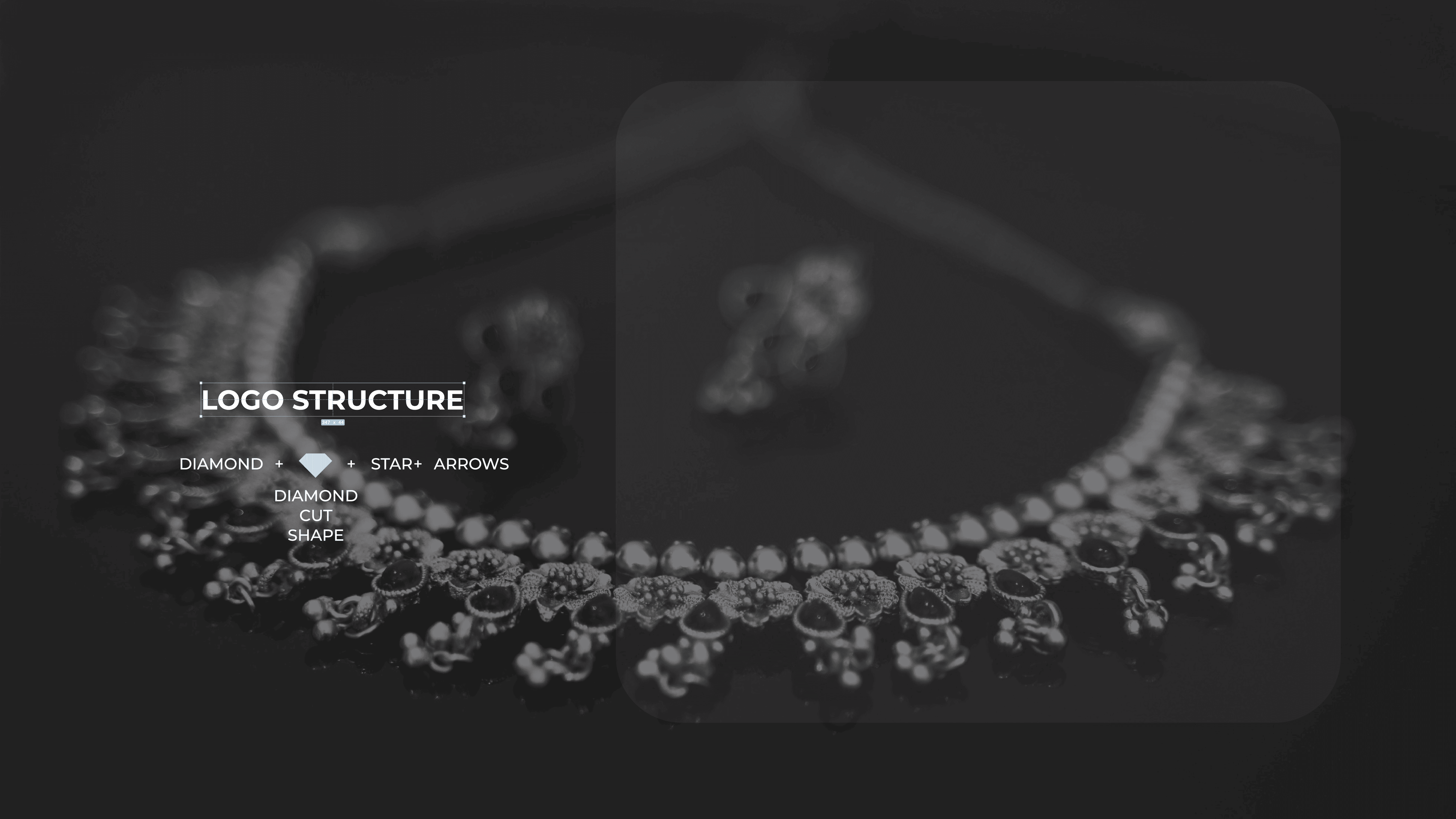 EMS Jewel Industry logo structure — diamond cut shape and star design — Penguincil Design