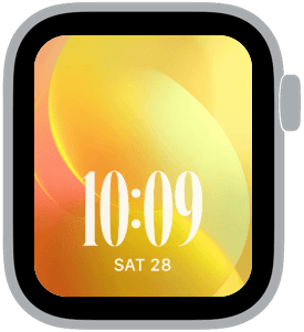 citrus bloom Apple Watch face preview 2 featuring gradient and summer.
